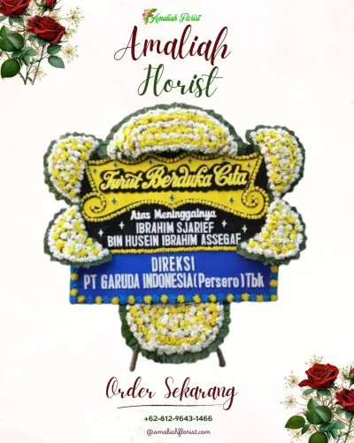 Papan Bunga Duka di Plered